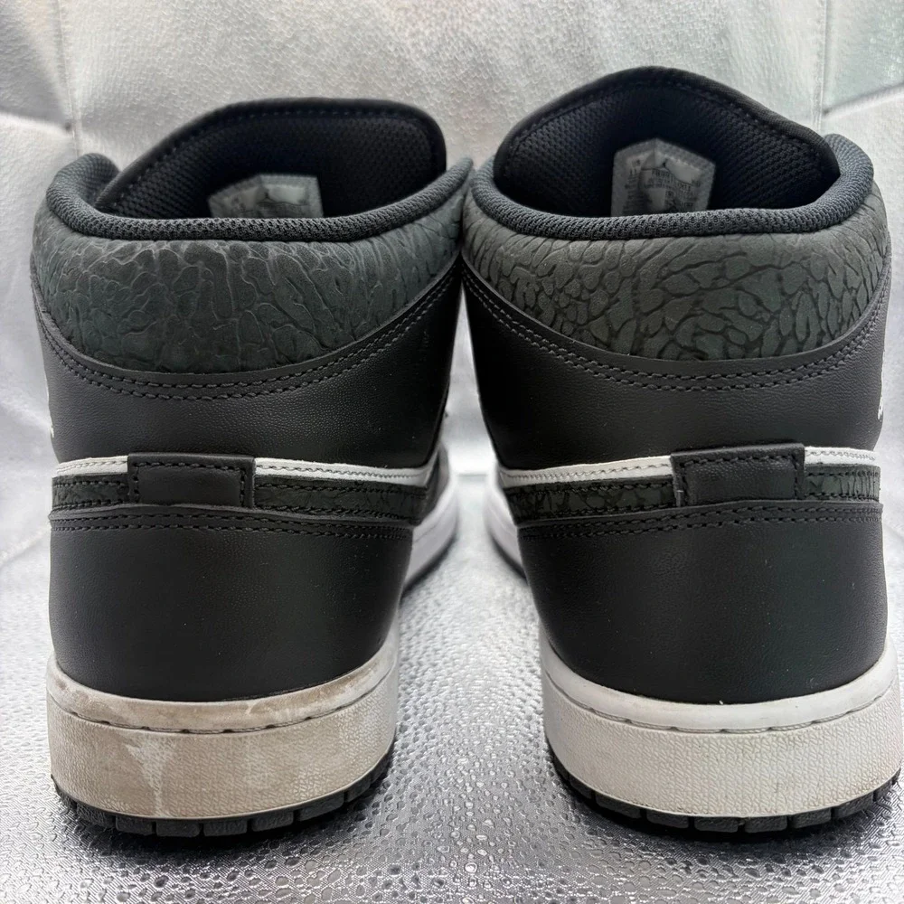 Size 11.5 Nike Air Jordan 1 Mid SE Off-Noir Black White Mens Shoes FB9911-001